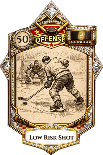 Low Risk Shot diamond play card